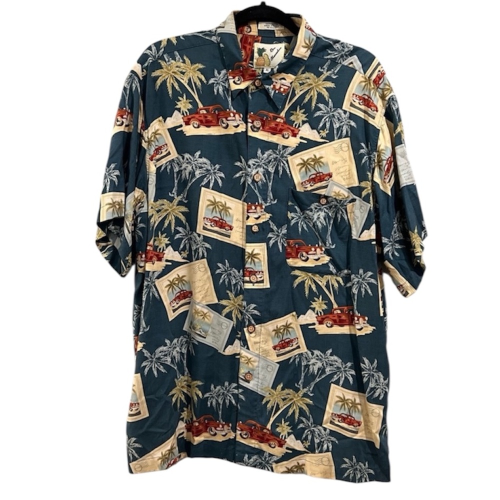 Ron Chereskin Hawaiian Postcard Shirt Size XL✨